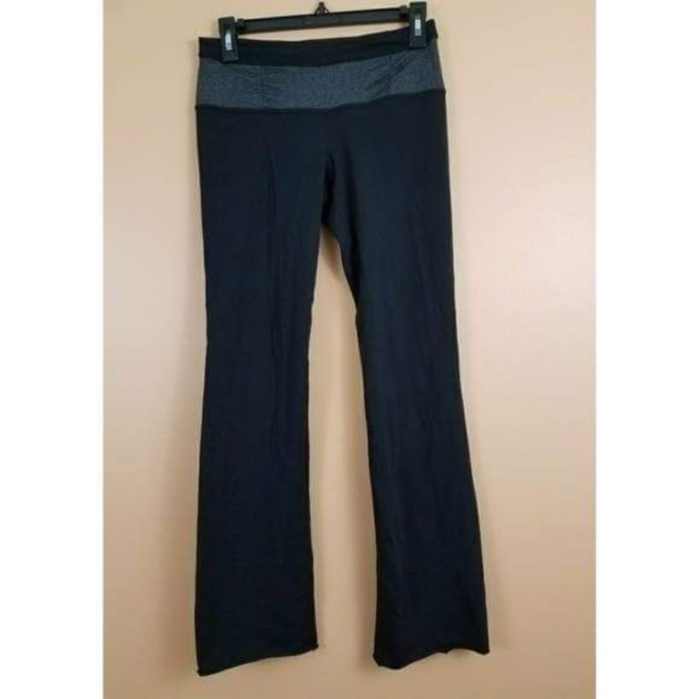 Like New Straight Leg Black & Charcoal Leggings